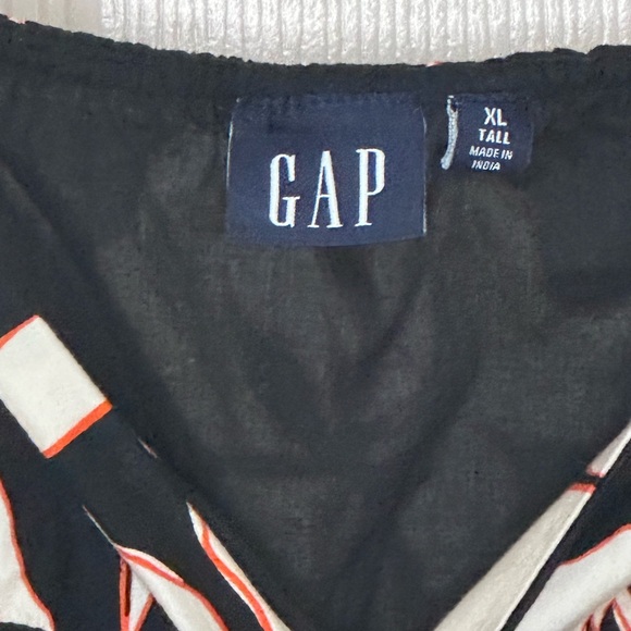 GAP XL Tall Floral Midi Dress • Sweetheart Neckline • Puff Sleeves • Pockets - Picture 5 of 5